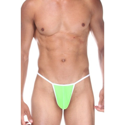 Мужские трусы стринги салатовые неоновые Cosmos Colors NN01_WG
