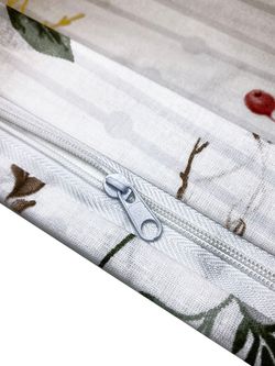 Постельное белье перкаль Сказка "Сочельник (кр)" 2-спальное Наволочка 50х70 см 2 шт Простынь на резинке 160x200 см Пододеяльник 175x215 см