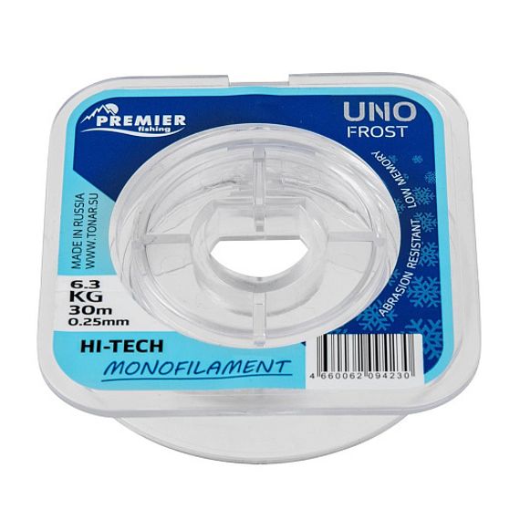 Леска UNO FROST 0,25mm/30m Clear Nylon PREMIER fishing (PR-UF-T-025-30)