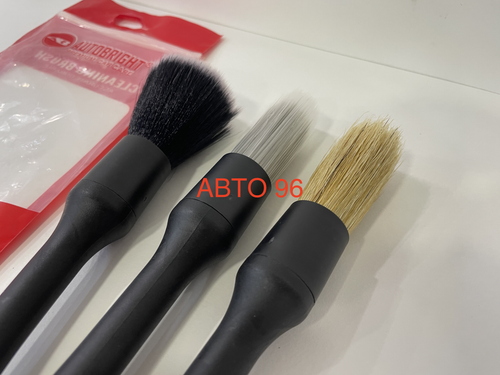 C-03 / Профессиональный набор (черная ручка) кистей для детализации автомобиля 3-в-1 (комплект) Оптом