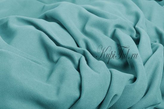 Длинные шторы. Kadife (морская волна). Стриженный бархат