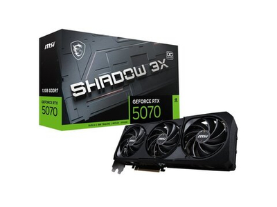 Видеокарта MSI Nvidia GeForce RTX 5070 SHADOW 3X [RTX 5070 12G SHADOW 3X OC]