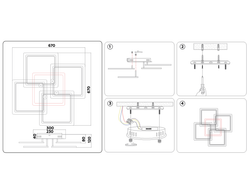 Ambrella Потолочный светодиодный светильник с пультом Original FA537