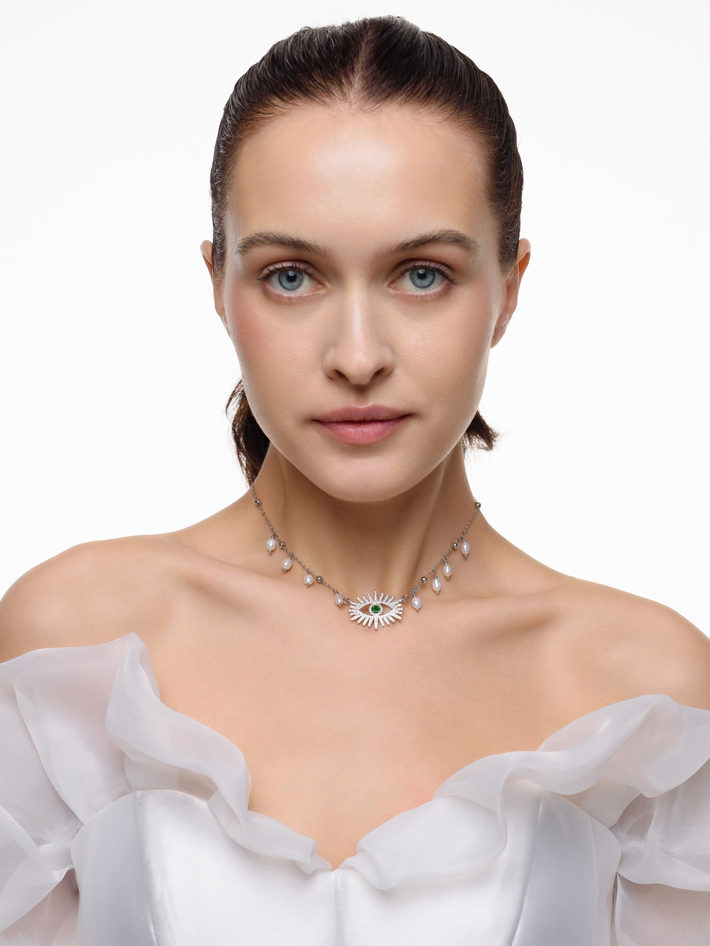 Чокер "Pearl Green Eye"