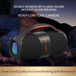 Портативная беспроводная Bluetooth колонка HOPESTAR H60 / 20 Вт / блютуз колонка / синяя