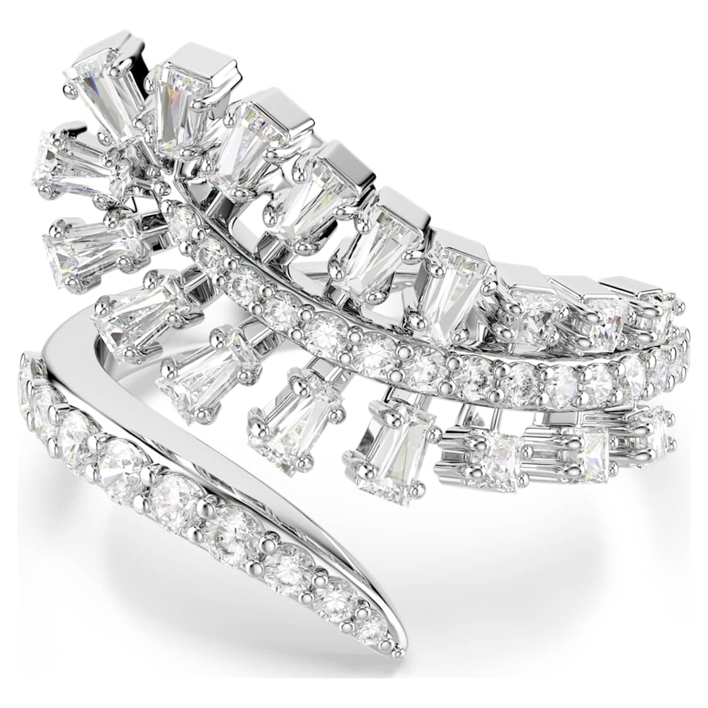 VIENNA:RING FEATHER WHI/RHS 52