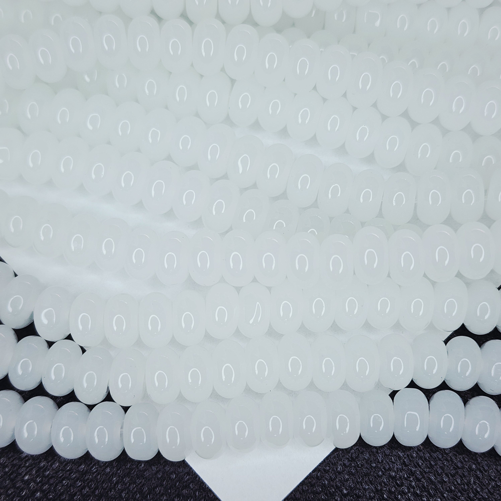 Стеклянный рондель, бусина проставка, разделитель, р-р 8×4мм, цена за набор 20 шт