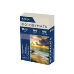 Фотобумага односторонняя Alingar, 10*15 см, 100 л., глянцевая, водостойкая 260 г/м2,
