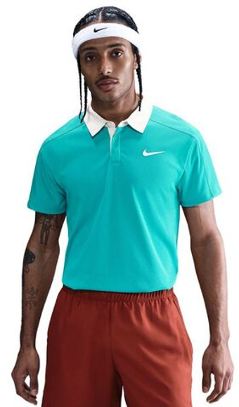 Мужское теннисное поло Nike Court RG Dri-FIT Advantage Slam Tennis - пыльный кактус/белый