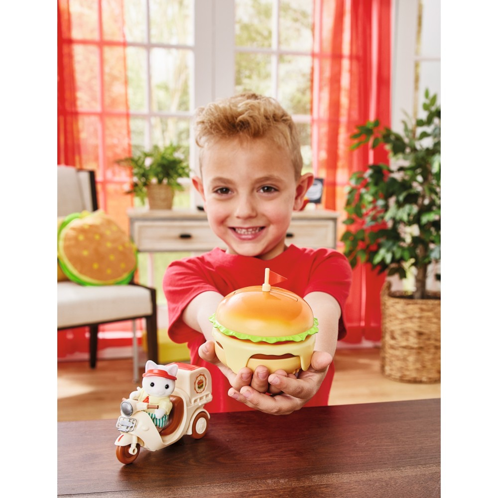Sylvanian Families - Передвижной ресторан с гамбургерами + фигурка котенка 5757