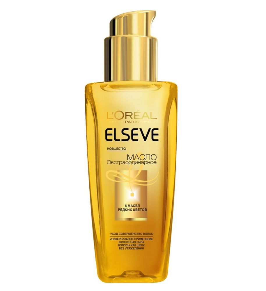 L&#39;Oreal Paris Масло Elseve, экстраординарное, для всех типов волос, 100 мл