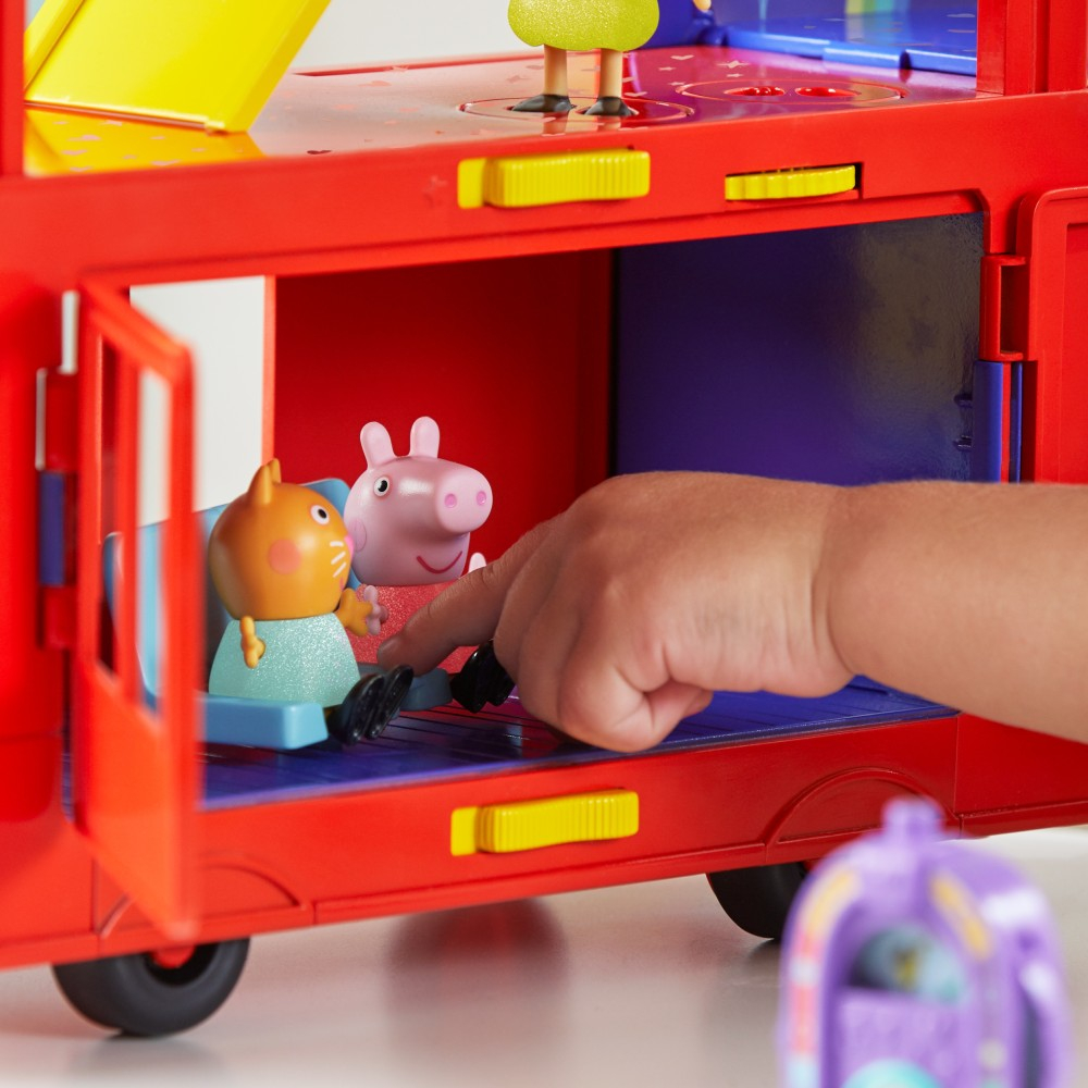 Hasbro Świnka Peppa - Большой красный вечеринка автобус 2в1 + 3 фигурки F8881