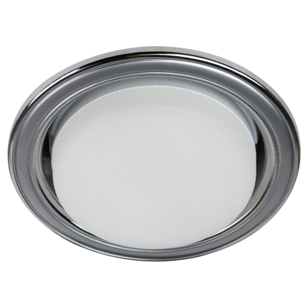 KL35 SL/CH Светильник ЭРА под лампу Gx53,220V, 13W,серебро/хром | Встраиваемые светильники Для ламп GX53