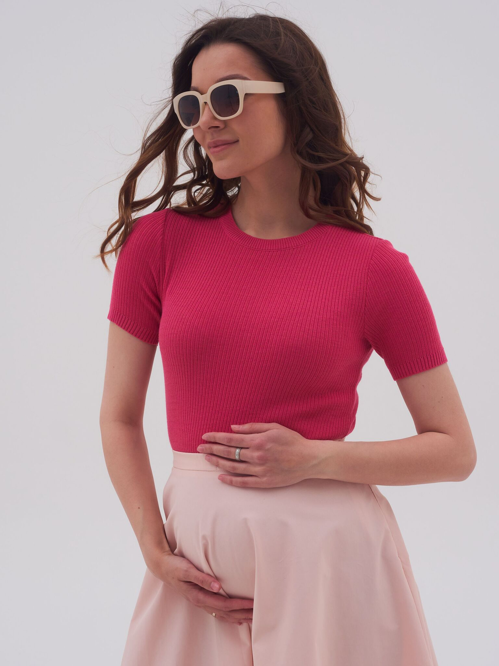 Футболка вязаная