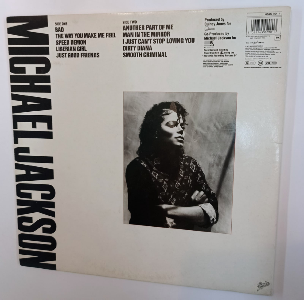 Michael Jackson Bad (UK 1987)