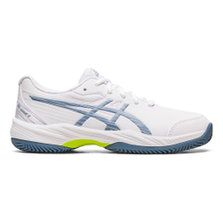 Детские теннисные кроссовки ASICS Gel-Game 9 GS Clay Court Shoe Kids - White, Dark Blue