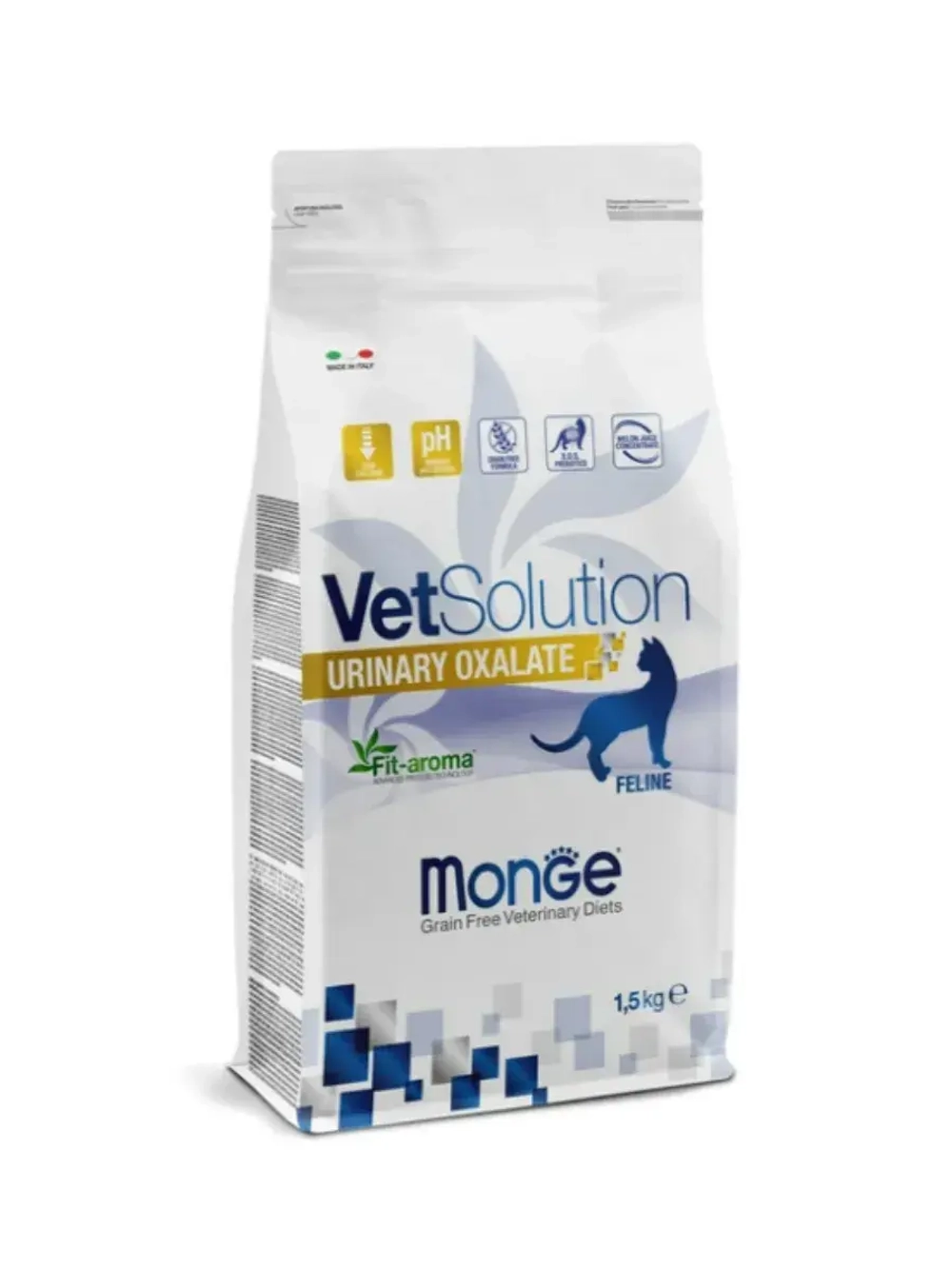 Monge VetSolution Cat Urinary Oxalate ( Монж Уринари Оксалат) для кошек при заболеваниях мочеполовой системы и оксалатном течении МКБ 1,5 кг