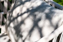 "Диего" лаунж-зона 4-местная плетеная из роупа (веревки), каркас алюминиевый белый, роуп бежевый