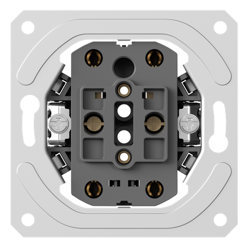 Механизм розетки двойной без заземления 16А 250В~ на винтах, серия DB