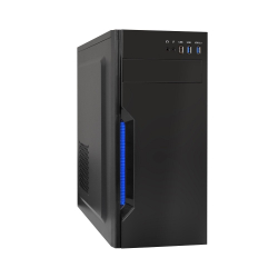 Exegate EX283075RUS Корпус Miditower ExeGate XP-333U Black, ATX, &lt;без БП&gt;, 1*USB+2*USB3.0, Audio