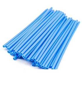 Набор пластиковых палочек 15 см. 50 штук. Цвет голубой