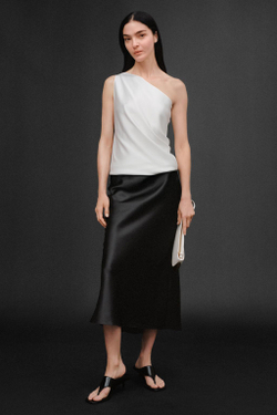 ZARA ТОП АСИММЕТРИЧНОГО КРОЯ — 50TH ANNIVERSARY, БЕЛЫЙ