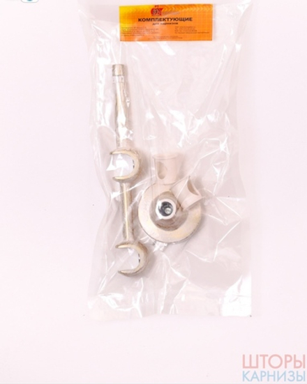 Держатель двухрядный 16 мм слоновая кость