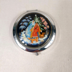 Ручное зеркало "Морозко"  (худ. роспись Палех)