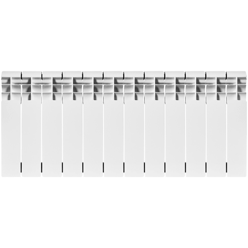 Радиатор биметаллический ROMMER Profi Bm 350 - 12 секций (подключение боковое, цвет белый)