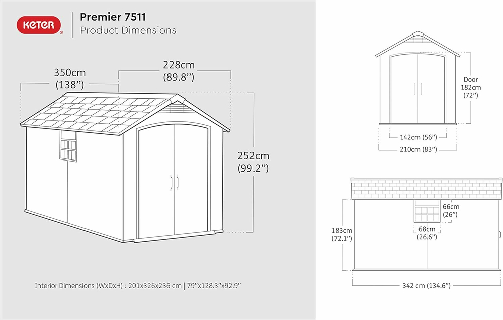 Садовый хозблок Keter Premier 7511