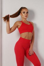 Комплект Gantelka PUSH-UP красный (топ+лосины)