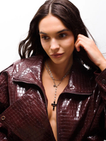 Сотуар "Black cross crystal" Silver