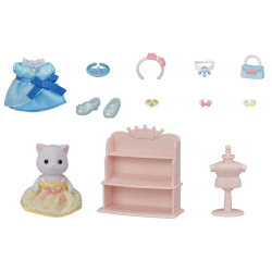 Sylvanian Families - Гардеробная принцессы + фигурка белой кошки 5645 / артикул   5645  / GTIN 5054131056455