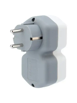 Двойник электрический, 16 А с заземлением и защитными шторками REXANT