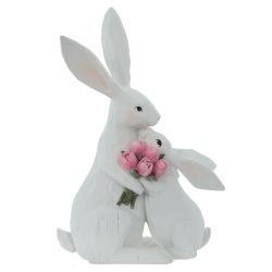 GAEM Фигурка декоративная "Зайцы", L22 W12 H33 см