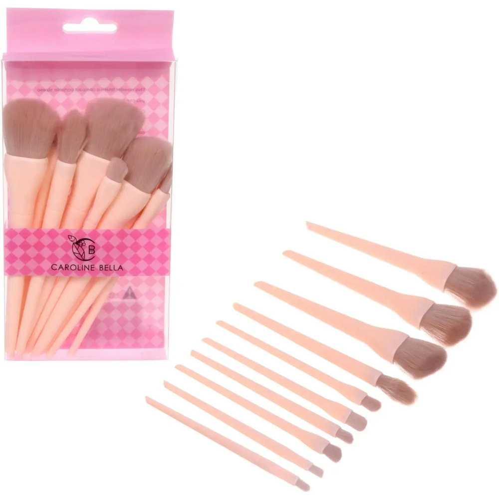 Кисти для макияжа 10шт «ДИ МАРКО», цвет пудровый, 11*19/17см