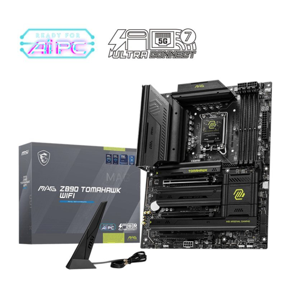 Материнская плата MSI MAG Z890 TOMAHAWK WIFI, LGA1851, DDR5, ATX