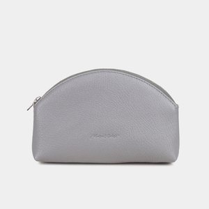 Косметичка Nuage из кожи козы, серого цвета