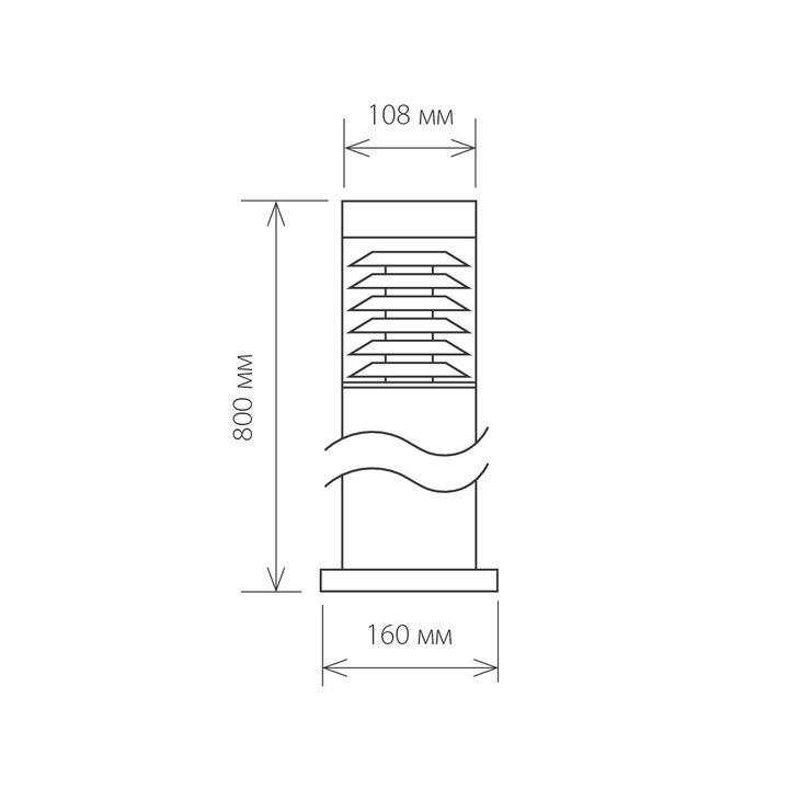Уличный светильник Elektrostandard 1507 Techno серый a035094