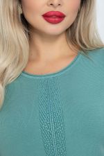 Джемпер Зимний вечер (светло-зеленый) Б12236-20 LT Collection