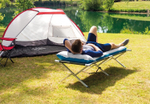Мaтрас нaдувной Intex 67997 Camping Mat 184х67х17 см / Кoврик нaдувной Интeкс туристический велюровый в палатку для кемпинга и туризма