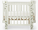 Детская кроватка-трансформер Happy baby Mommy Love в комплекте с расширением 160х70 sage