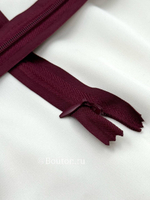 Молния потайная бордовая
