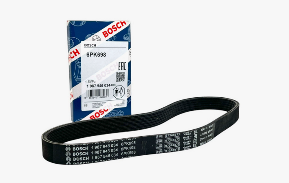 Ремень генератора 2108-2109 БОШ ручейковый      6PK698     8кл