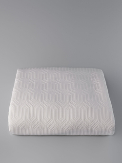 Покрывало 260х280 и 2 декоративные подушки 45х45 Claire Batiste Klee Greg белые