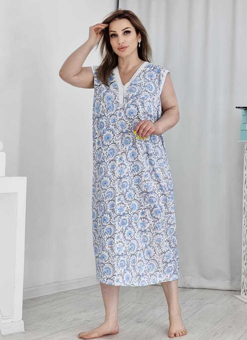 Сорочка х/б без рукава (великан) МВ0001