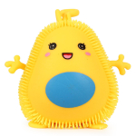 Мякиш волосатик 12 см со светом, 6 цвета микс, с-30442