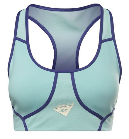 Теннисный бюстгальтер Reebok Less Mills Colorblock - semi classic teal