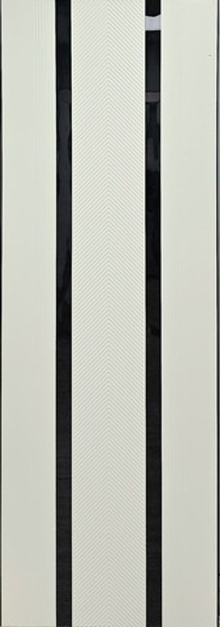 ПВХ Альтара 3 Белый/glassBlack/торец Black