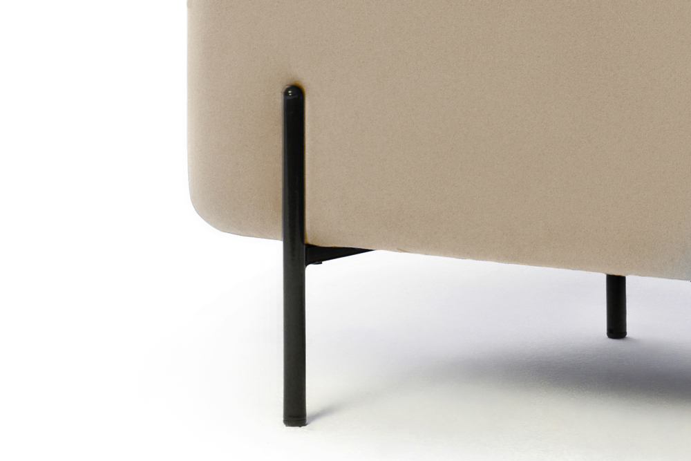 Пуф Gloria овальный Бежевый